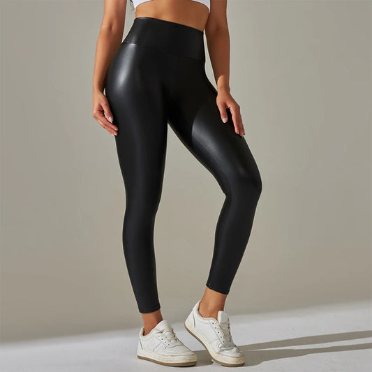 Faux leather leggings