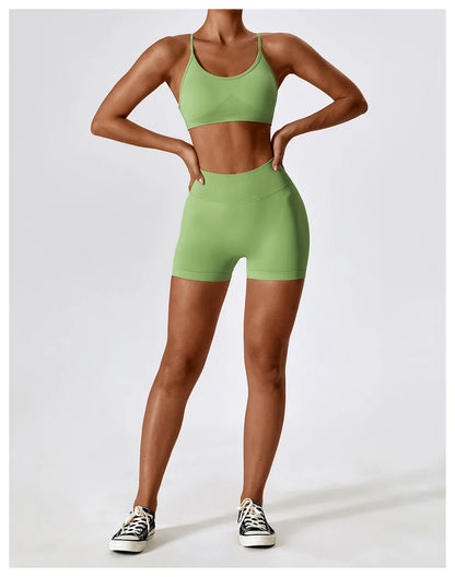 Seamless shorts gym clothes