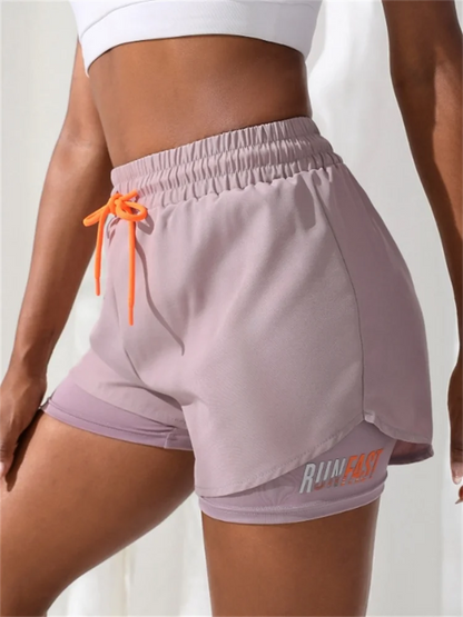 Fake two piece shorts pants