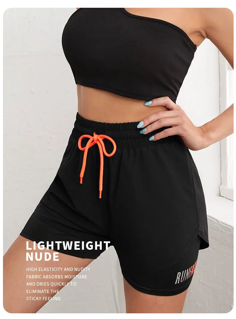 Fake two piece shorts pants