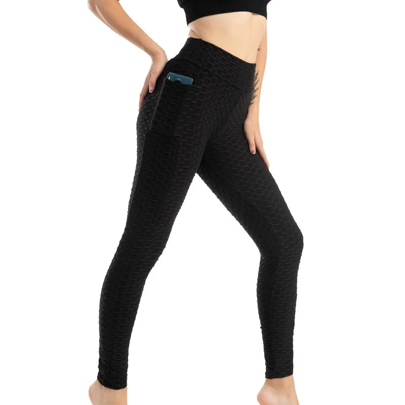 Tight bubble pocket leggings