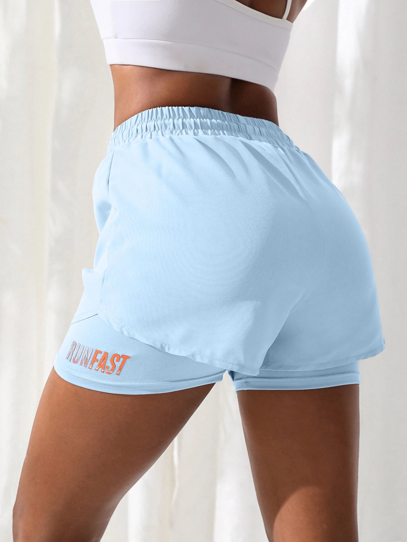 Fake two piece shorts pants