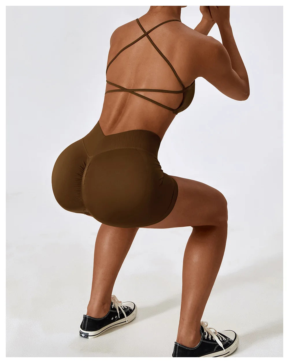 Seamless shorts gym clothes