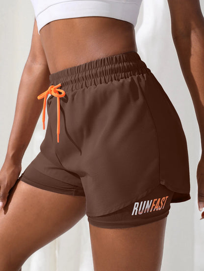 Fake two piece shorts pants