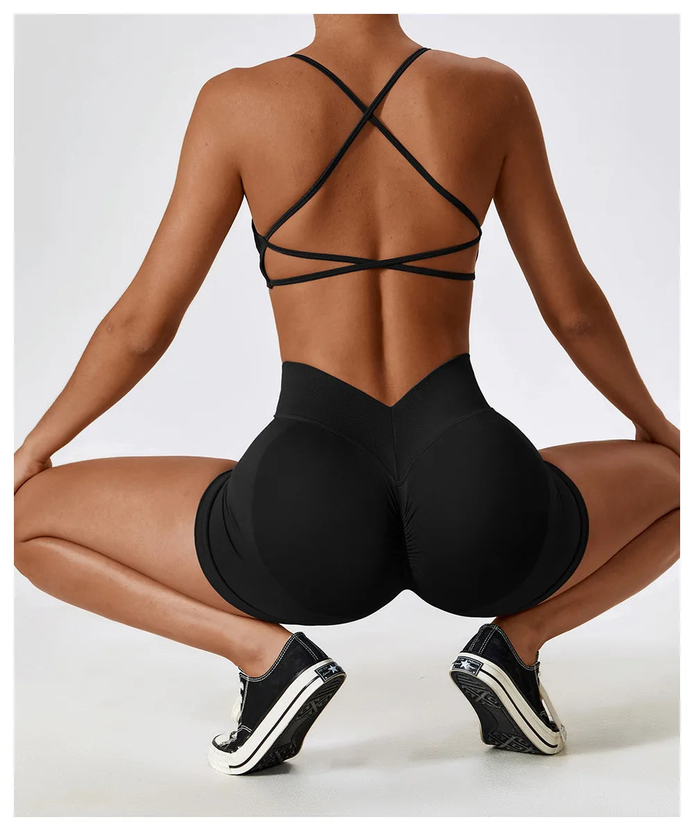 Seamless shorts gym clothes