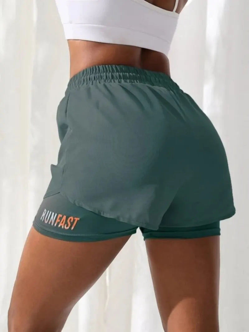 Fake two piece shorts pants