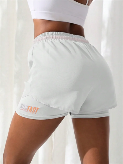 Fake two piece shorts pants