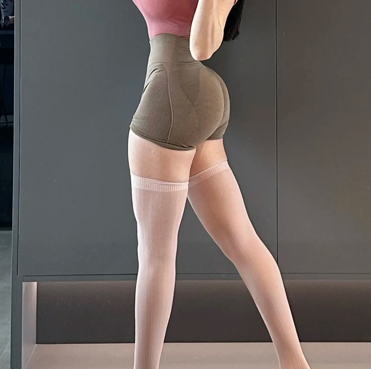 Jacquard yoga shorts