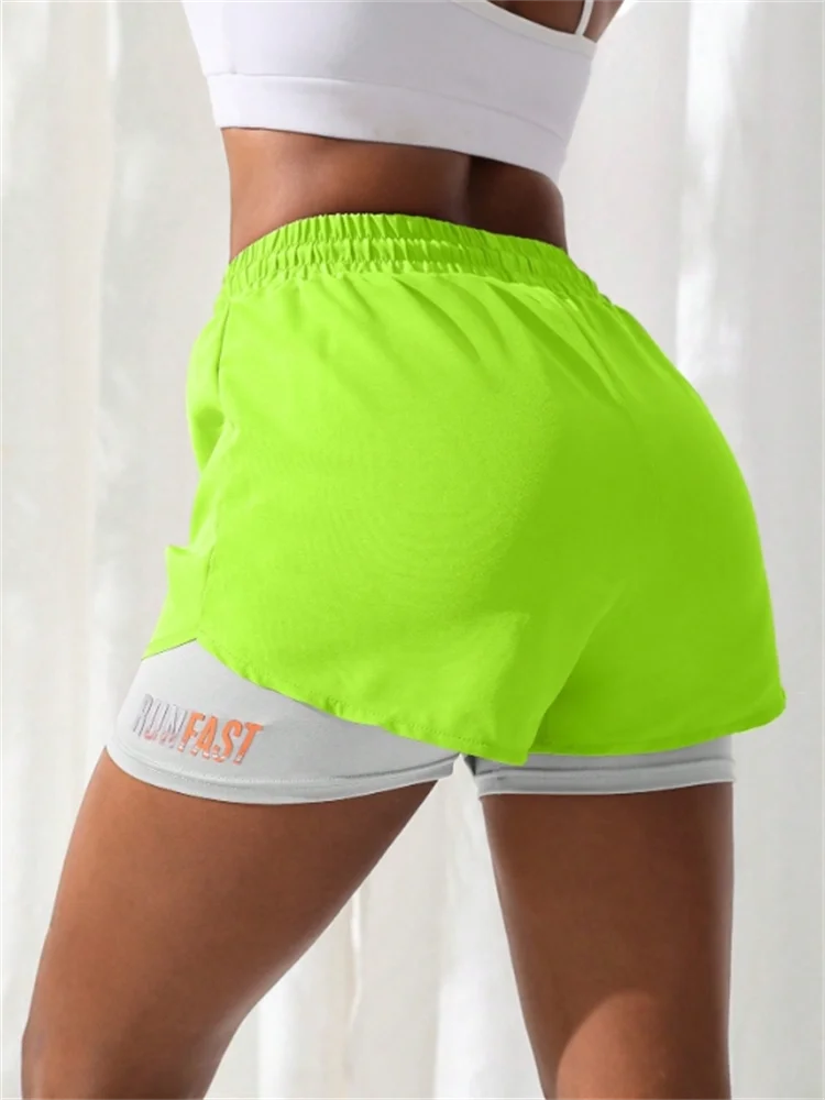 Fake two piece shorts pants