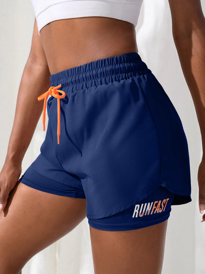 Fake two piece shorts pants