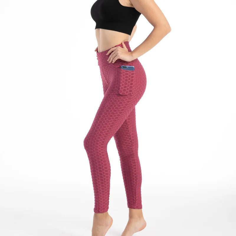 Tight bubble pocket leggings