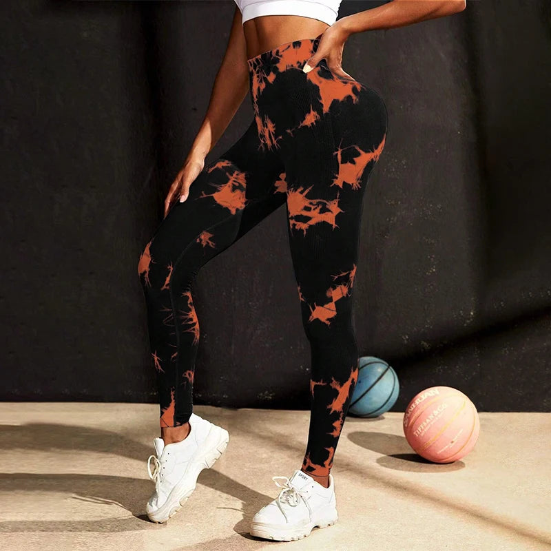 Tie-dye leggings
