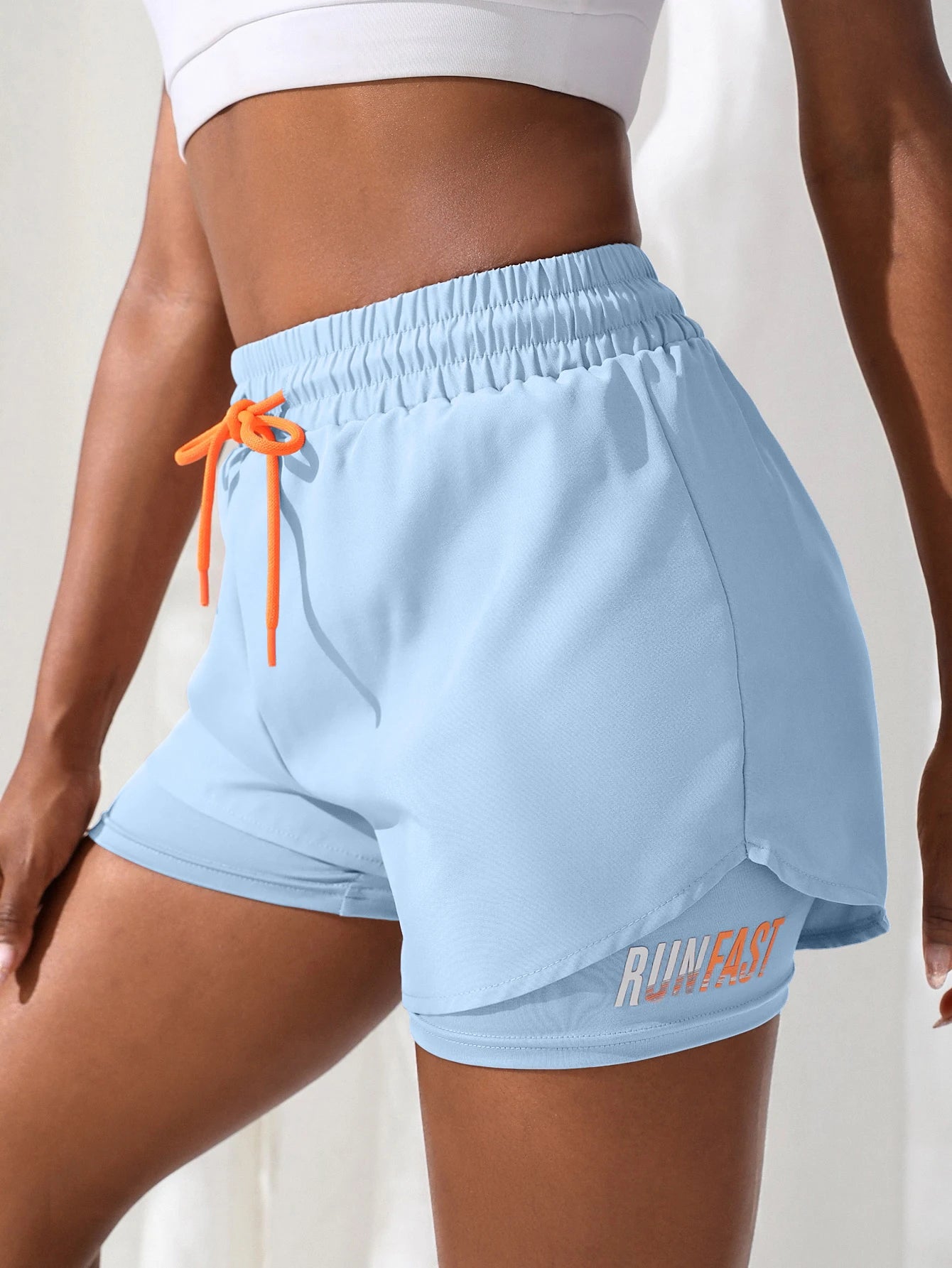 Fake two piece shorts pants